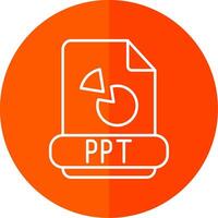 Ppt Line Red Circle Icon vector