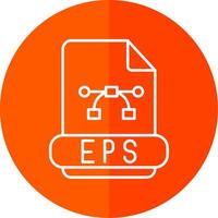 Eps Line Red Circle Icon vector