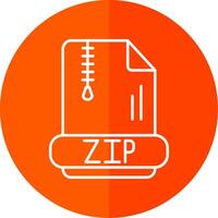 Zip Line Red Circle Icon vector