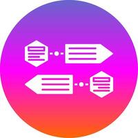 Infographic elements Glyph Gradient Circle Icon vector