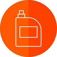 Bleach Line Red Circle Icon vector
