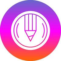 Compose Glyph Gradient Circle Icon vector