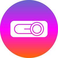 Switch Glyph Gradient Circle Icon vector