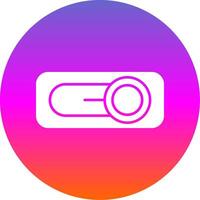 Switch Glyph Gradient Circle Icon vector