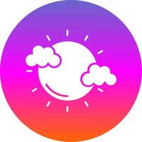 Wearher Glyph Gradient Circle Icon vector