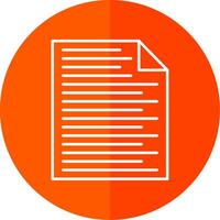 File Line Red Circle Icon vector