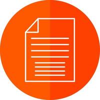 File Line Red Circle Icon vector