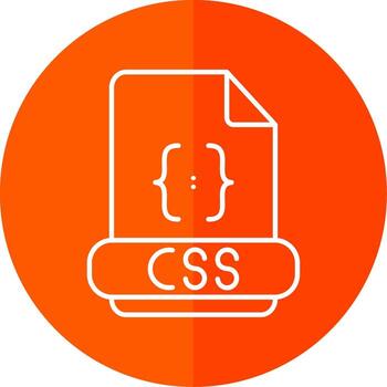 css línea rojo circulo icono vector