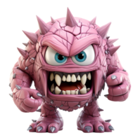 ai généré 3d animation de monstre personnages, génératif ai png