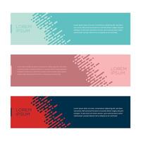 Abstract geometric web banner vector background template