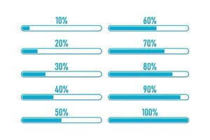 Loading progress bar infographics vector graphic ready to use for web design ui