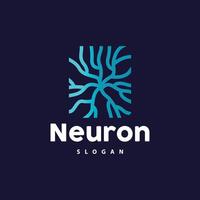 Neuron Logo, Neuron Nerve or Seaweed Vector Abstract Molecule Design, Template Illustration