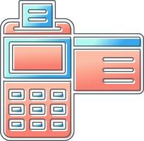 Credit Card Machine Vector Icon
