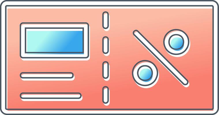 Voucher Black Friday Vector Icon