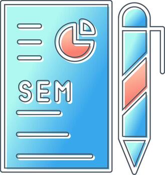 icono de vector de análisis de datos