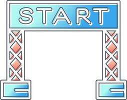 Start Line Vector Icon