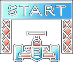 Starting Race  Vector Icon