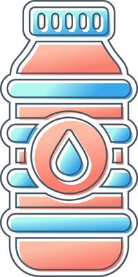 Water Bottle Vector Icon