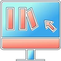 Online Book purchase Vector Icon