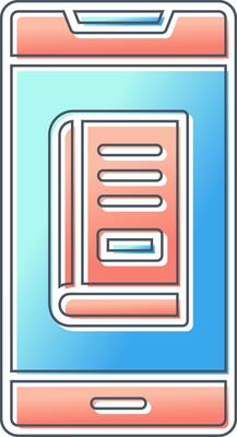Online Book Order Vector Icon