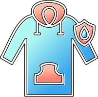 Waterproof Hoodie Vector Icon