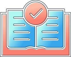 Open Book Vector Icon