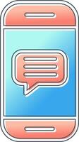 Phone Message Vector Icon