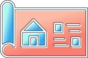 House Blueprint Vector Icon