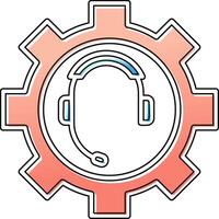 Call Serves setting Vector Icon