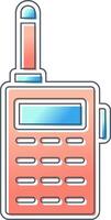 icono de vector de walkie-talkie