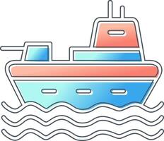 Military Ship Vector Icon