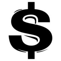 AI generated Simple Dollar Logo vector