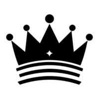 AI generated Simple Crown Logo. Vector Illustration