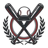 ai generado sencillo béisbol club logo. vector ilustración