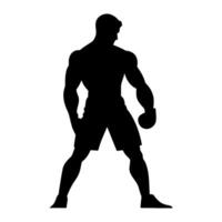 AI generated Simple Boxer Logo. Vector Illustration