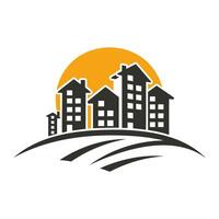 AI generated Simple Real Estate Logo. Vector Illustration
