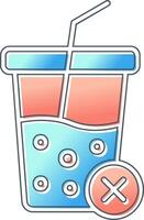 No Soft Drink Vector Icon