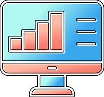 icono de vector de análisis de datos