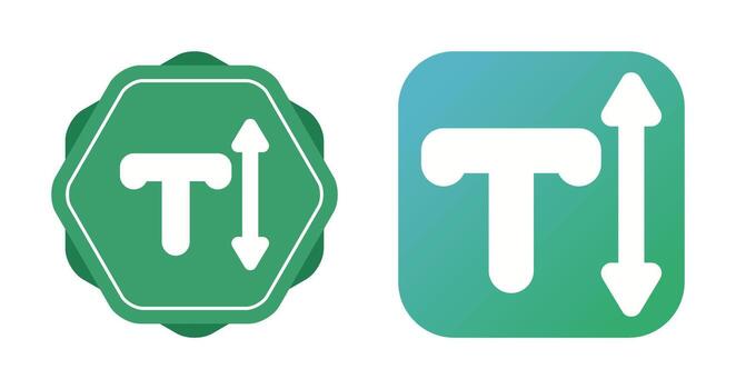 icono de vector de texto