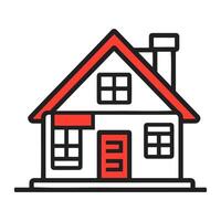 Real Estate Simple Thin Line Vector Web Icon