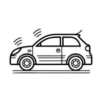 Car Thin Line Vector Web Icon