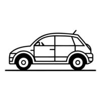 Car Thin Line Vector Web Icon