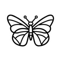 Butterfly Thin Line Vector Web Icon