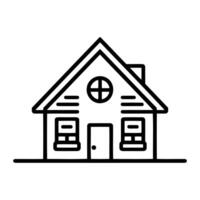 Real Estate Simple Thin Line Vector Web Icon
