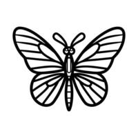 Butterfly Thin Line Vector Web Icon