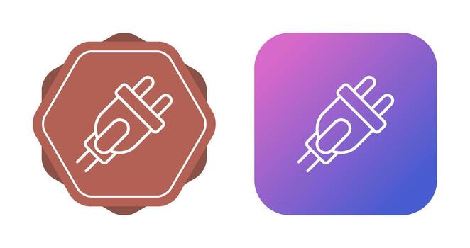 icono de vector de enchufe