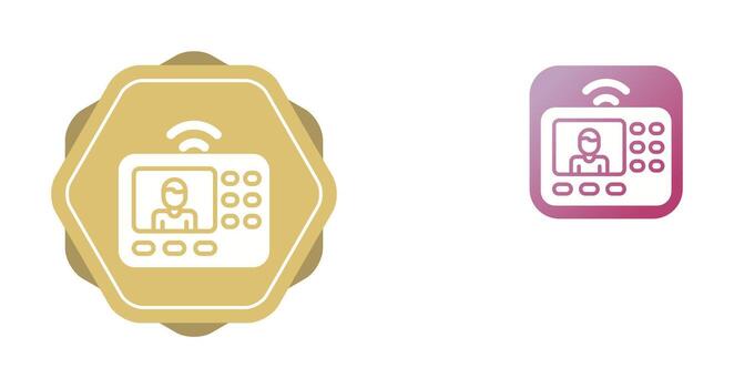 intercomunicador sistema vector icono