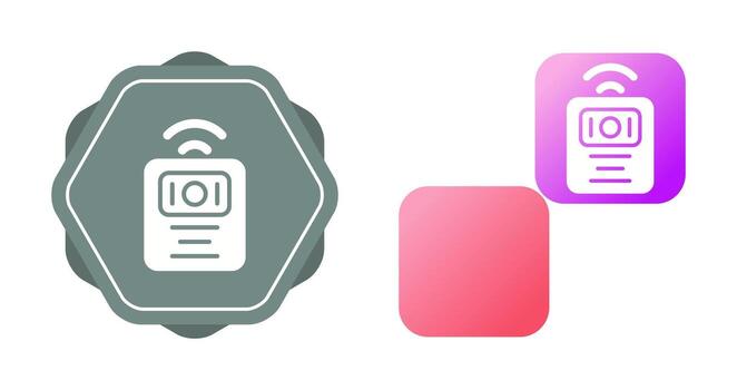 inalámbrico intercomunicador vector icono