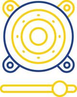 Speaker Line Two Color Icon vector