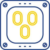 Outlet Line Two Color Icon vector